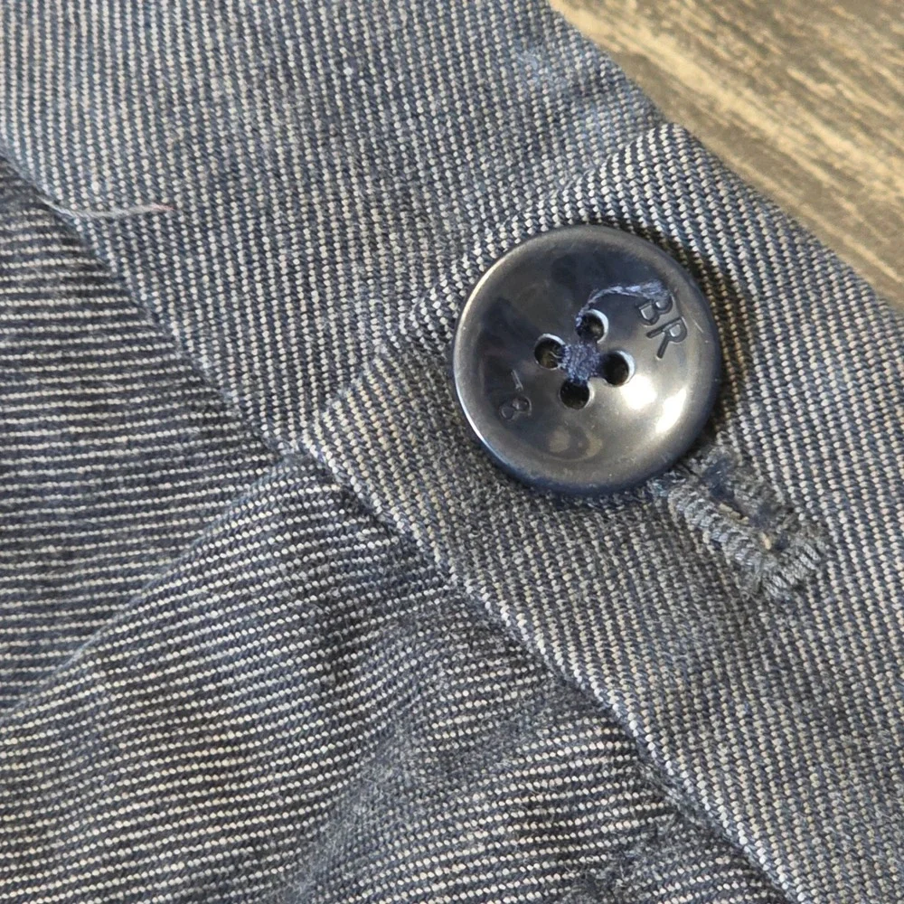 Banana Republic Kentfield Pant Mens 36x34 Charcoal Gray Cotton Chino Trousers